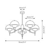 French Bubble Cream Chandelier for Living Room
