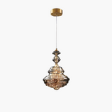 Modern Gray Glass Starry Sky Pendant Light
