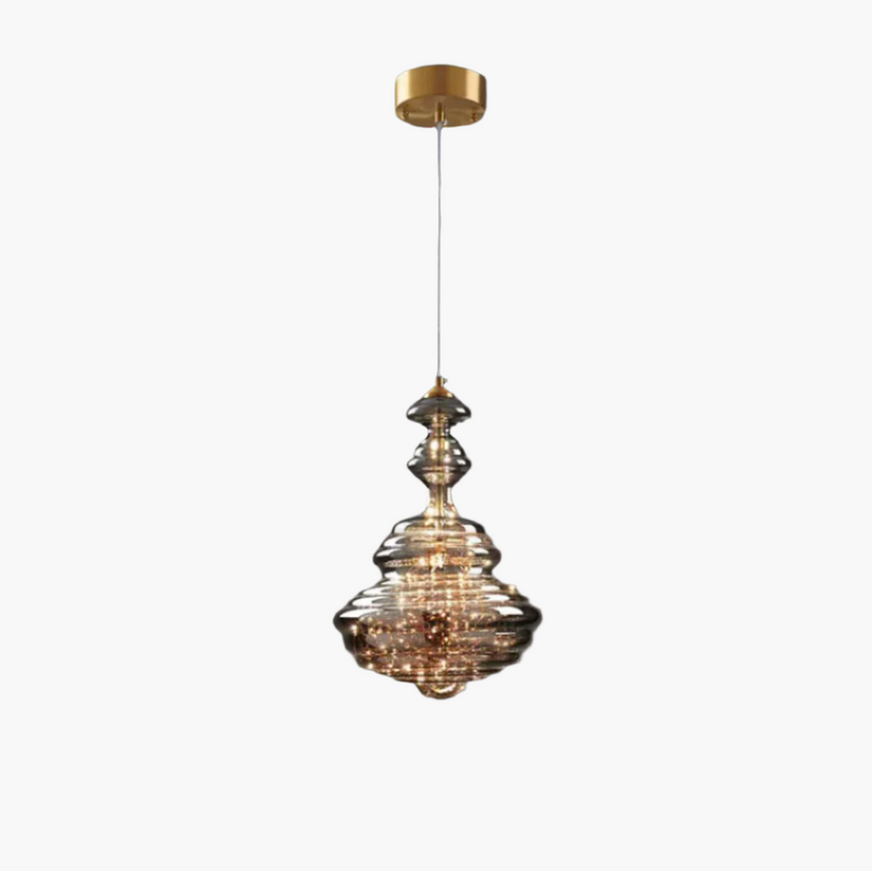 Modern Gray Glass Starry Sky Pendant Light