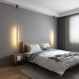 Minimalist Long LED Pendant Light made of Aluminum