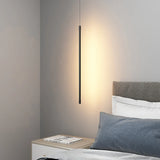 Minimalist Long LED Pendant Light made of Aluminum