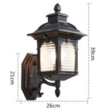 Antique Glass Outdoor Wall Lamp