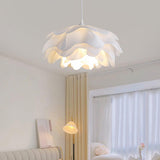White Pendant Light in Flower Shape