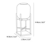 Solar floor lamp lantern for outdoors