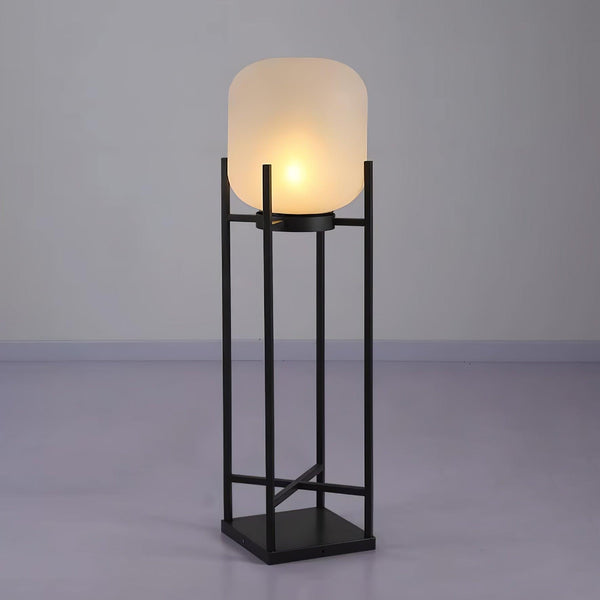 Solar floor lamp lantern for outdoors