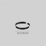 Modern circular LED pendant light