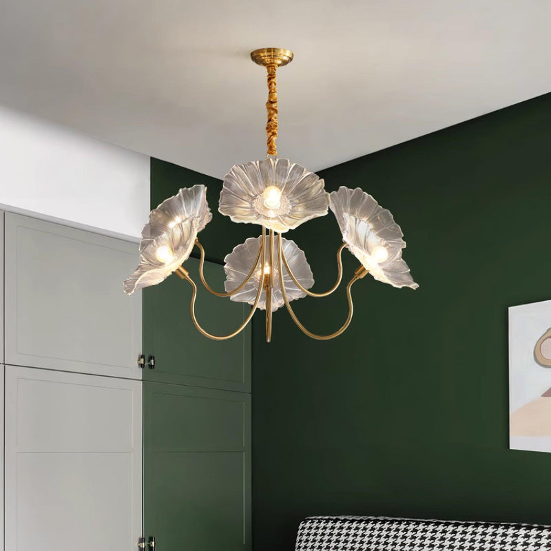 Murano Glass Flower Chandelier