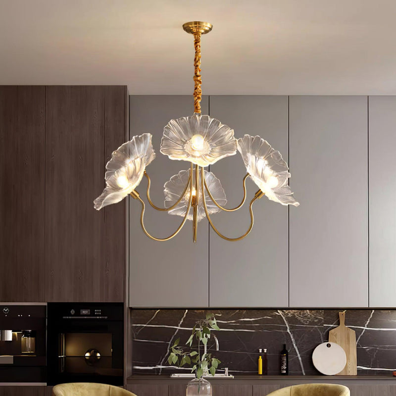 Murano Glass Flower Chandelier