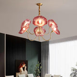 Murano Glass Flower Chandelier