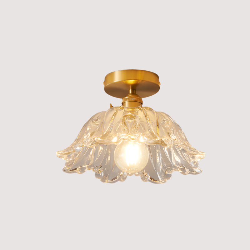 Glass Flower Pendant Light