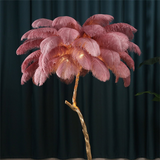 Ostrich Feather Floor Lamp
