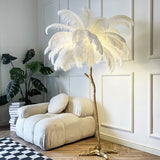 Ostrich Feather Floor Lamp