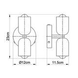 Elegant Acrylic Up Down Wall Light