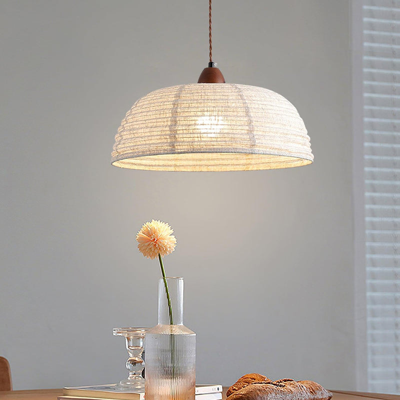 Wood and Fabric Series Pendant Lamp