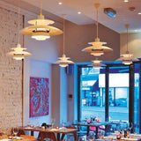 Morandi Modern LED Hanging lamp with shade