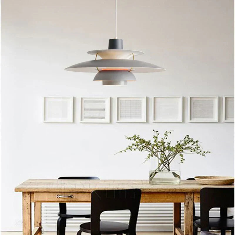 Morandi Modern LED Hanging lamp with shade