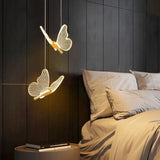 Pendant light in the shape of a butterfly