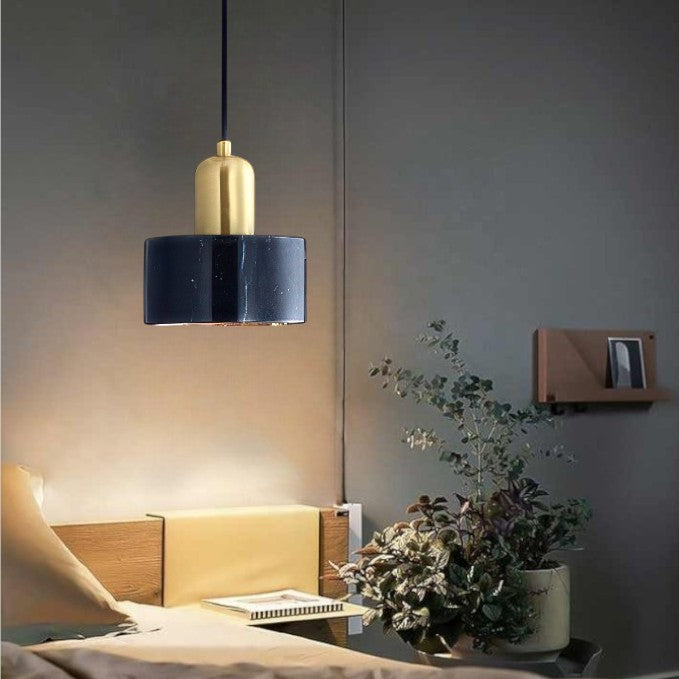 Cylinder Pendant Light Fixture Hanging Lamp Japanese Style