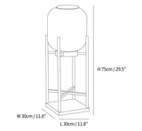 Solar floor lamp lantern for outdoors